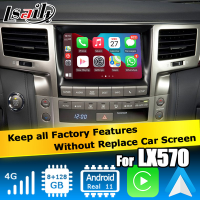 Lexus LX570 2013-2015 berbasis antarmuka video android pada Qualcomm 8+128GB Android 11