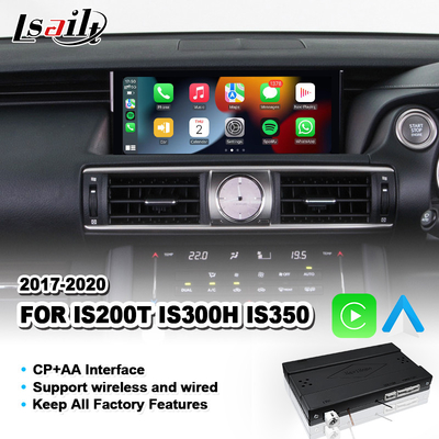 Wireless Android Auto Carplay Interface Untuk Lexus IS200T IS300H IS350 F Sport IS 200T Pengendalian Mouse 2017-2020