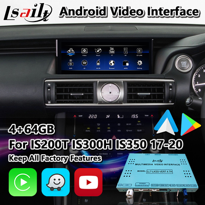 Lsailt Android Carplay Interface untuk Lexus IS200T IS300H IS350 IS300 F Sport AWD IS XE30 2017-2020