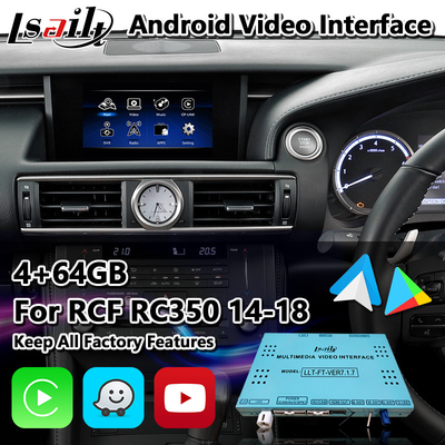 Lsailt Android System With Carplay Android Auto untuk Lexus RC 350 300h 200t 300 AWD F Sport 2014-2018