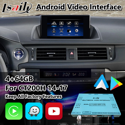 Lsailt Android Video Interface untuk Lexus CT200h CT F Sport Mouse Control 2014-2017