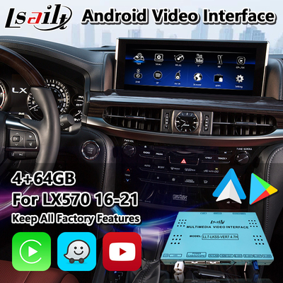 Lsailt Android Multimedia Carplay Interface untuk Lexus LX570 LX450d URJ200 LX 2016-2021