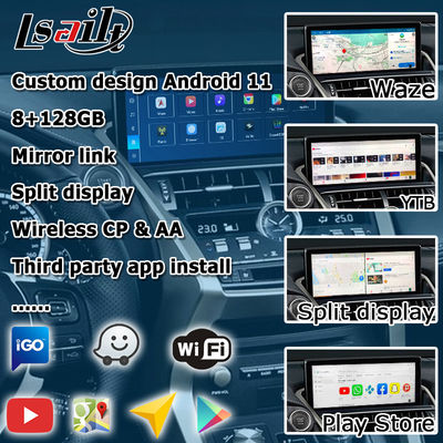 Qualcomm basis Android 13 8+128GB Lexus NX300 NX300h NX200t antarmuka video android carplay