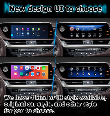 Lexus ES300h ES350 ES250 ES200 Android 13 antarmuka video carplay android auto