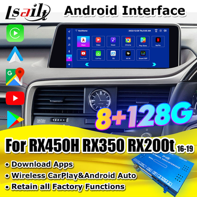 Lsailt CarPlay Android Multimedia Video Interface untuk Lexus RX RX450H RX300H RX350 Termasuk Android Auto, YouTube