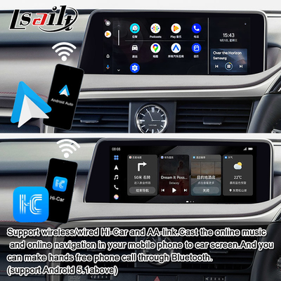 Lsailt CarPlay Android Multimedia Video Interface untuk Lexus RX RX450H RX300H RX350 Termasuk Android Auto, YouTube