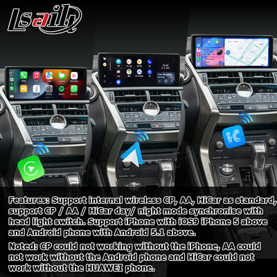 Lexus NX200t 10.25 Upgrade layar sentuh Hexa Processor Android Auto Wireless Carplay