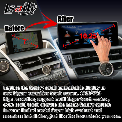 Lexus NX200t 10.25 Upgrade layar sentuh Hexa Processor Android Auto Wireless Carplay