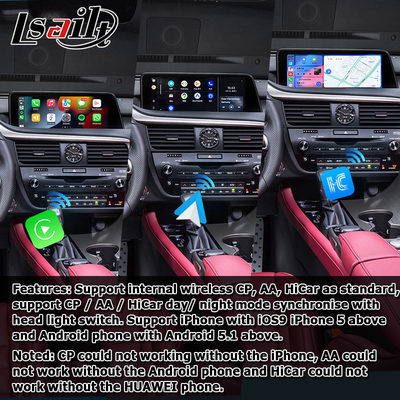 Android 8+128GB Lsailt Lexus Android carplay android auto Layar untuk RX350 RX450h RX300 2.0Ghz Prosesor