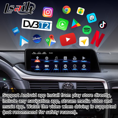 Android 8+128GB Lsailt Lexus Android carplay android auto Layar untuk RX350 RX450h RX300 2.0Ghz Prosesor