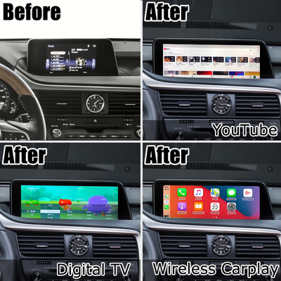 Android 8+128GB Lsailt Lexus Android carplay android auto Layar untuk RX350 RX450h RX300 2.0Ghz Prosesor