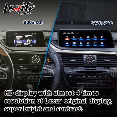 Android 8+128GB Lsailt Lexus Android carplay android auto Layar untuk RX350 RX450h RX300 2.0Ghz Prosesor