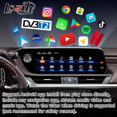 Lexus ES300h upgrade layar sentuh 12,3" Android Auto Carplay oleh Lsailt