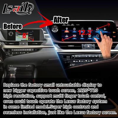 Lexus ES300h upgrade layar sentuh 12,3" Android Auto Carplay oleh Lsailt