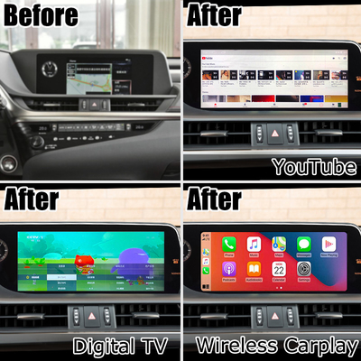 Lexus ES300h upgrade layar sentuh 12,3" Android Auto Carplay oleh Lsailt