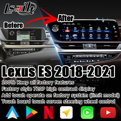 Lexus ES300h upgrade layar sentuh 12,3" Android Auto Carplay oleh Lsailt