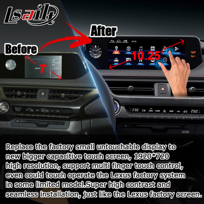 Android Carplay Lexus Touch Screen untuk UX200 UX250h DSP Penyesuaian android auto