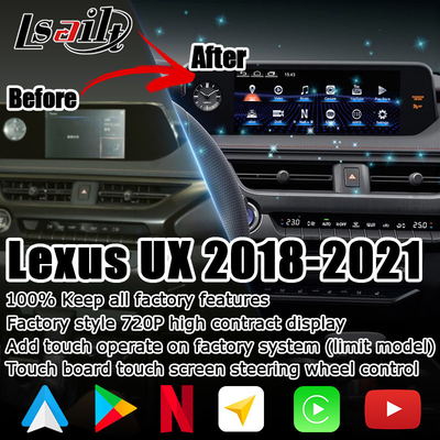 Android Carplay Lexus Touch Screen untuk UX200 UX250h DSP Penyesuaian android auto
