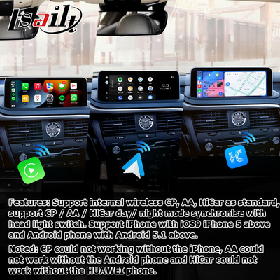 HD 12.3 Inch Android layar upgrade untuk Lexus RX350 RX450h Lsailt Android Auto Carplay