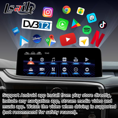 HD 12.3 Inch Android layar upgrade untuk Lexus RX350 RX450h Lsailt Android Auto Carplay