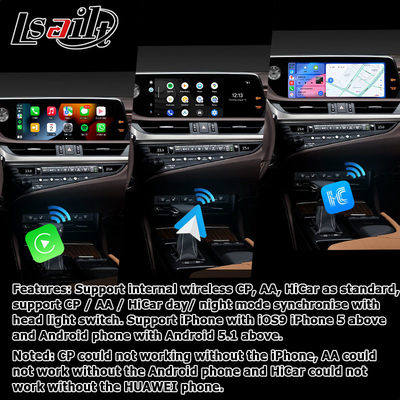 Lexus ES300h upgrade layar sentuh 12,3" Android Auto Carplay oleh Lsailt