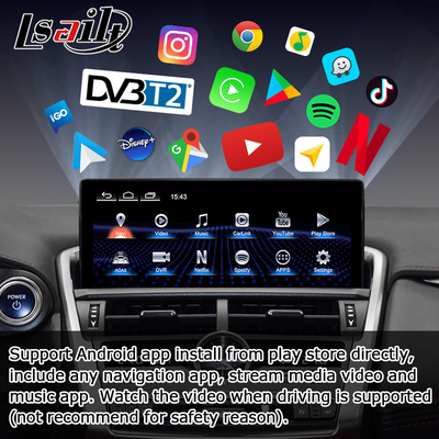 NX300 NX300h Lexus Android layar besar 10,25 Inci Android Carplay upgrade