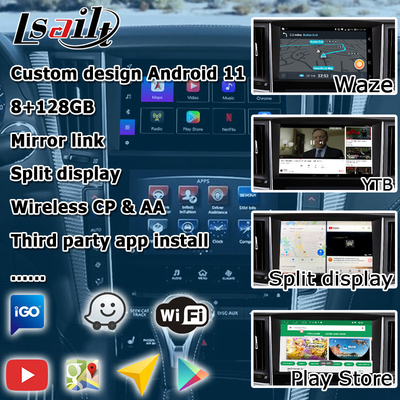 Antarmuka GPS carplay, 8+128GB Android 11 navigasi kotak antarmuka untuk Infiniti Q50 / Q60