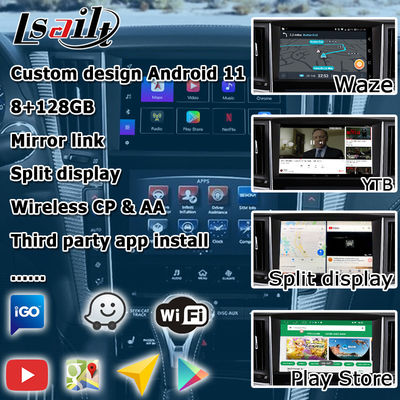 Antarmuka GPS carplay, 8+128GB Android 13 navigasi kotak antarmuka untuk Infiniti Q50 / Q60