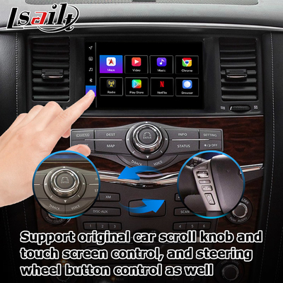 Nissan Patrol Y62 Armada Basis Qualcomm Navigasi Mobil Kotak Carplay Perangkat Navigasi GPS