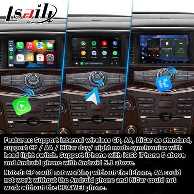 Nissan Patrol Y62 Armada Basis Qualcomm Navigasi Mobil Kotak Carplay Perangkat Navigasi GPS