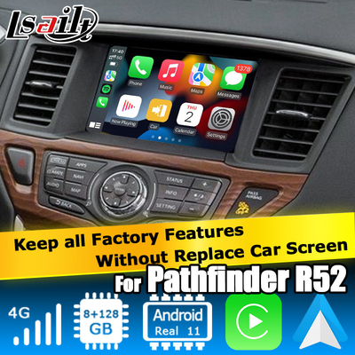 Nissan Pathfinder Andorid 11 Carplay android sistem navigasi otomatis Online Navigasi Video Play