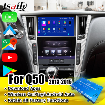 Android 11 Smart Infotainment Module untuk Infiniti Q50 2013-2015 Sistem Integrasi Multimedia Dalam Mobil, CarPlay Box