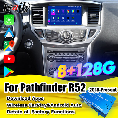 Lsailt 8GB Android Multimedia Interface untuk Nissan Pathfinder R52 2018-Patrol Carplay Android Auto Wireless Module