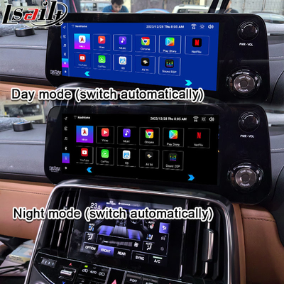 Lsailt Qualcomm Android Video Interface untuk Lexus LX600 LX500d RX ES NX 2021- Mendukung YouTube, NetFlix, Wireless CarPlay