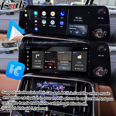 Lsailt Qualcomm Android Video Interface untuk Lexus LX600 LX500d RX ES NX 2021- Mendukung YouTube, NetFlix, Wireless CarPlay