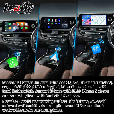 Lexus ES300h ES350 ES250 2023 Android 13 basis antarmuka multimedia pada Qualcomm 6125