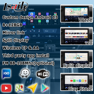 Lexus GX550 GX550h Anroid 13 basis antarmuka video pada Qualcomm 6125 8+128GB