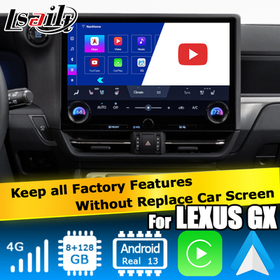 Lexus GX550 GX550h Anroid 13 basis antarmuka video pada Qualcomm 6125 8+128GB