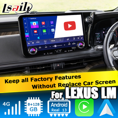 Android 13 8+128 Antarmuka multimedia Android untuk Lexus LM LM350h 2023