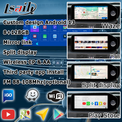 Lexus LS500h LS500 LS350 2022 Android 13 antarmuka video 8+128GB berbasis Qualcomm
