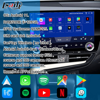 Lsailt Qualcomm Lexus Video Interface untuk Lexus NX260 NX350H LX RX ES Infotainment Interface Termasuk YouTube, NetFlix