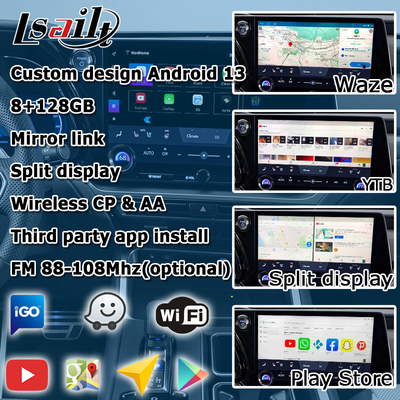 Lexus TX550h+ TX350 TX500h antarmuka video Android 13 dengan Octa core 2.0Ghz 8+128GB carplay