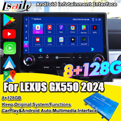 Pin to Pin Android Infotainment Interface untuk Lexus GX550 2024 RX NX LX ES Termasuk YouTube, NetFlix, Google Play, Waze