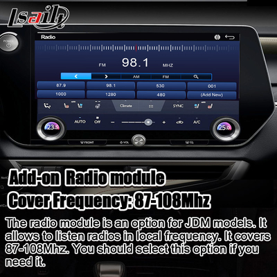 Android Multimedia Video Interface untuk RX350h RX500H 2023-2024 NX LX GX ES Termasuk NetFlix, YouTube, Slot Kartu Sim