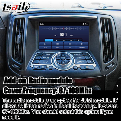 Nissan Multimedia Interface untuk 370GT, Skyline, Infiniti G37, Q40, Q60 Dukungan YouTube, CarPlay, Headrest Screen