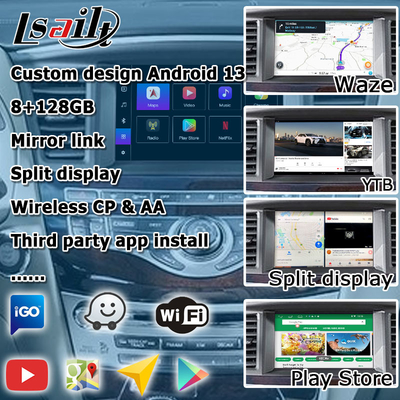 Android 13 Carplay interface Box Yandex Navi Untuk Infiniti QX60 / JX35 Qualcomm 8+128 sistem