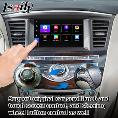 Android 13 Carplay interface Box Yandex Navi Untuk Infiniti QX60 / JX35 Qualcomm 8+128 sistem