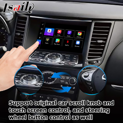 Android 13 Navigasi Interface Video Mobil Dukungan Waze / Youtube Untuk Infiniti QX70 / FX50 FX35 FX37