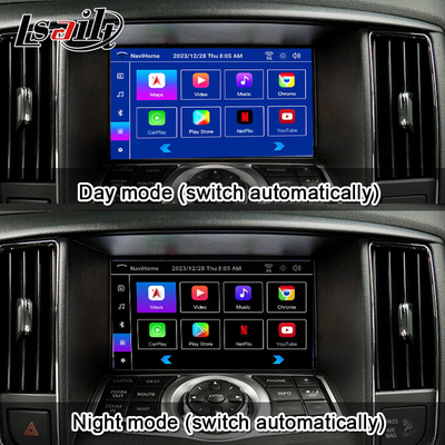 Lsailt 8G CarPlay& Android Video Interface untuk Nissan Maxima 09-15 Infiniti G37 dengan Google, YouTube, NetFlix