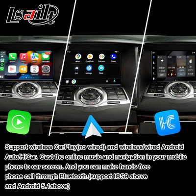 Lsailt 8G CarPlay& Android Video Interface untuk Nissan Maxima 09-15 Infiniti G37 dengan Google, YouTube, NetFlix